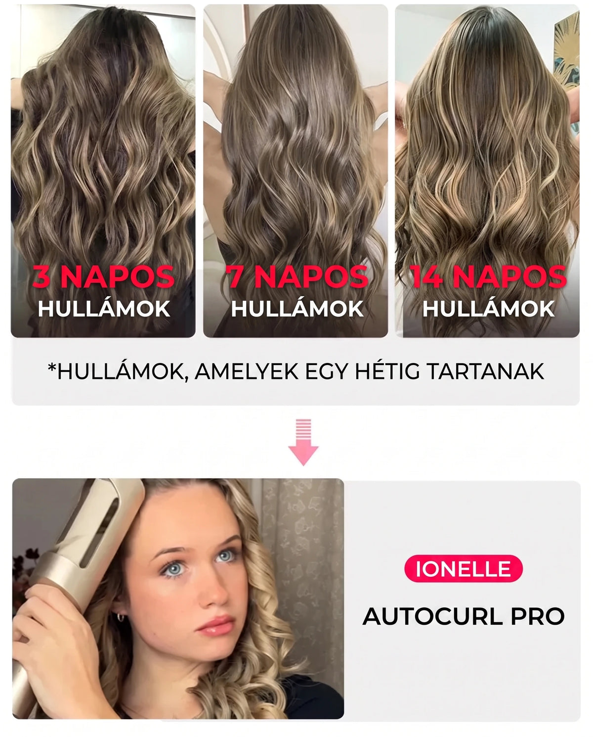 Tartós fürtök frizura