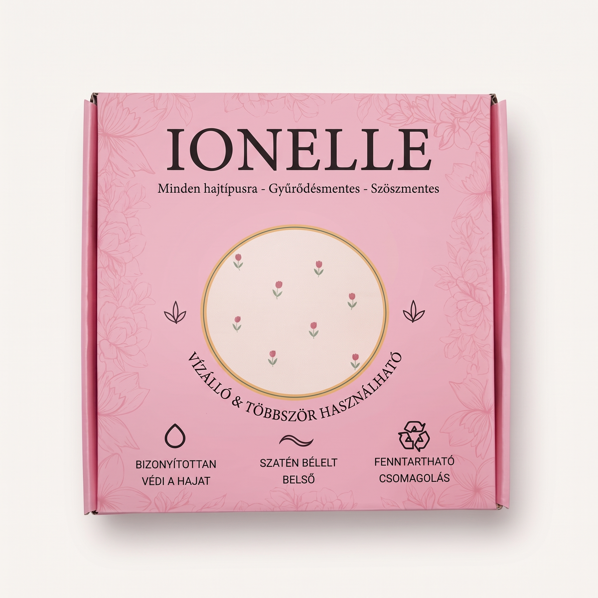 Ionelle Zuhanysapka és XL-es Hajtörölköző Szett