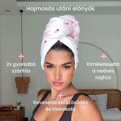 Ionelle Zuhanysapka és XL-es Hajtörölköző Szett