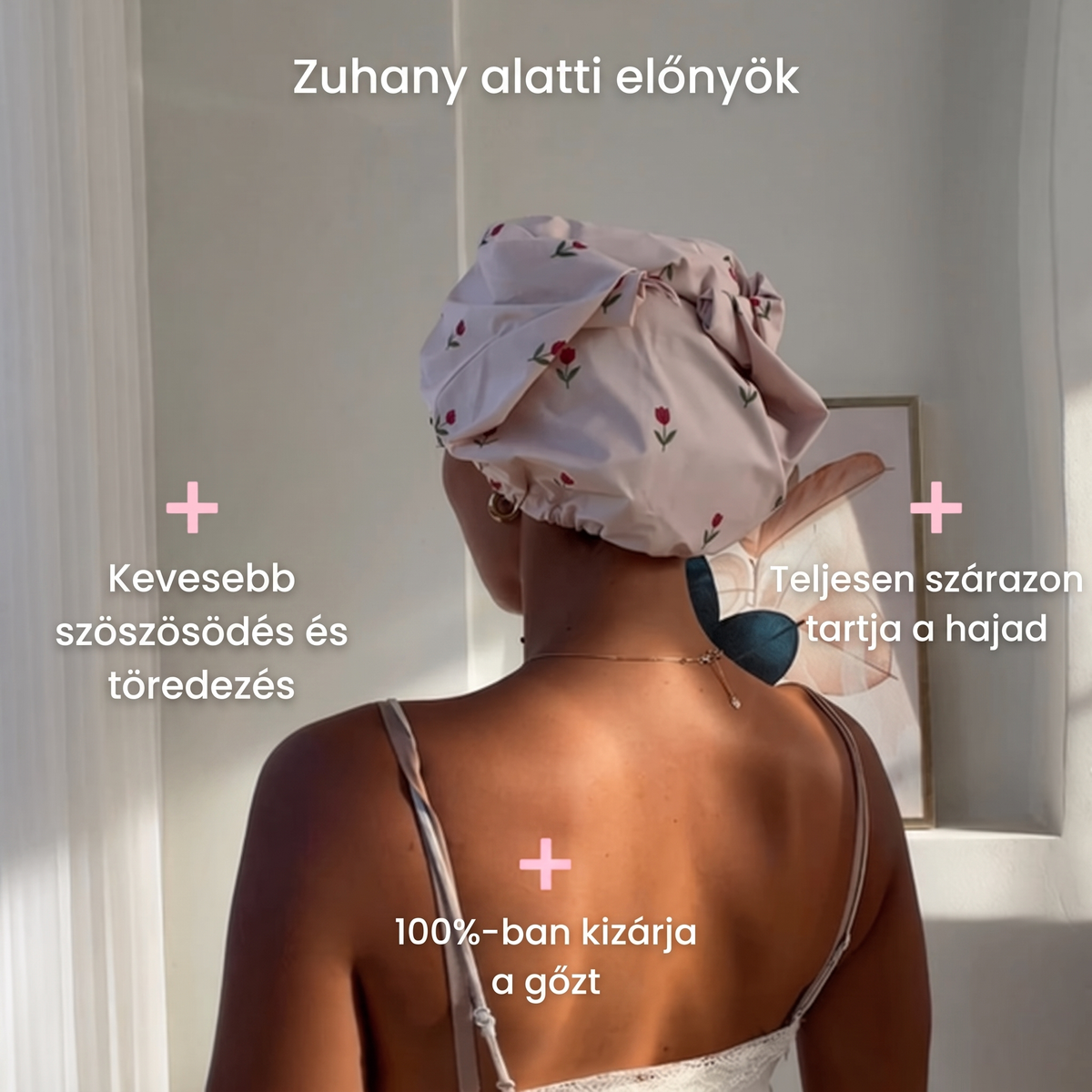Ionelle Zuhanysapka és XL-es Hajtörölköző Szett