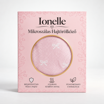 Ionelle Zuhanysapka és XL-es Hajtörölköző Szett