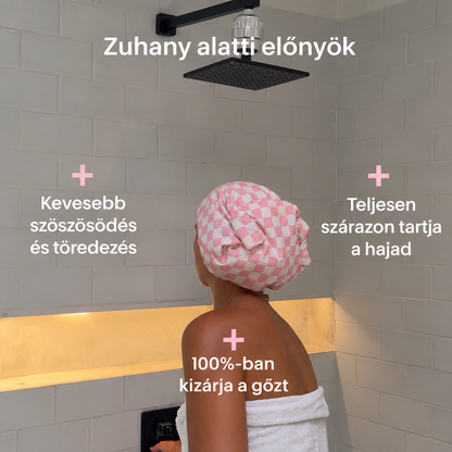 Ionelle Zuhanysapka és XL-es Hajtörölköző Szett