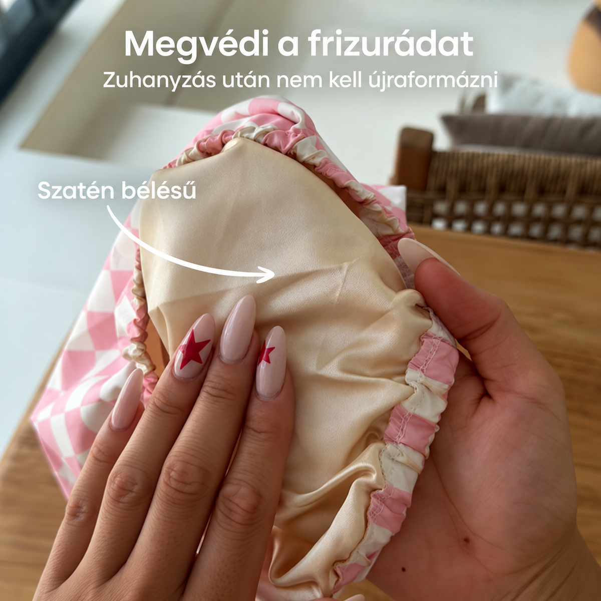 Ionelle Zuhanysapka és XL-es Hajtörölköző Szett