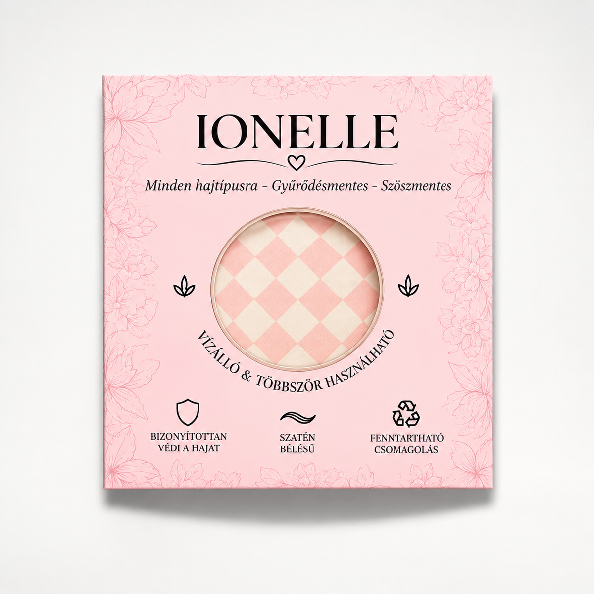 Ionelle Zuhanysapka és XL-es Hajtörölköző Szett